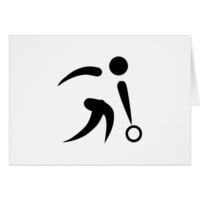 Roulement - symbole universel de bowling (Devant horizontal)