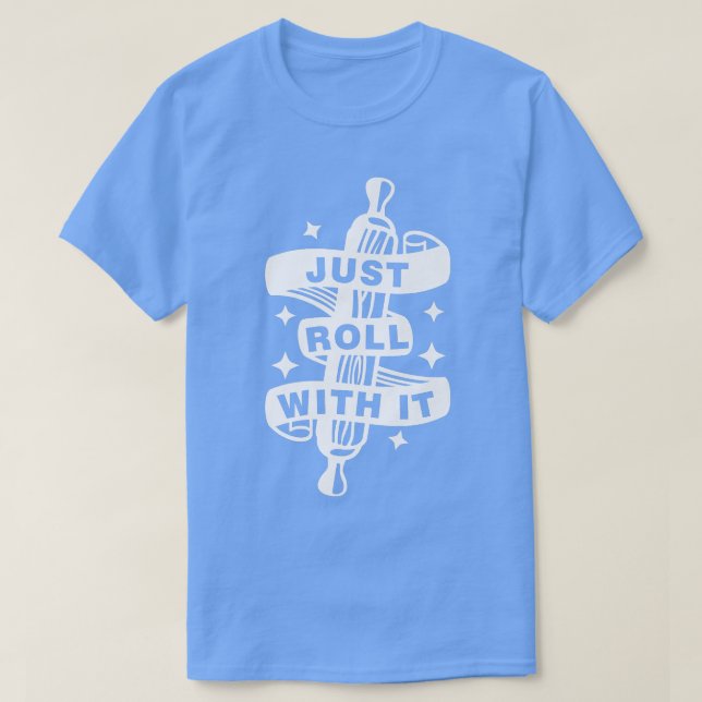 Rouler avec T-shirt Funky Cuisine & Baking Coo (Design devant)