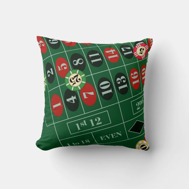Roulette Roulette Coussin personnalisé (Recto)