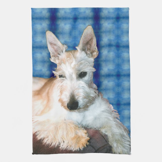 Roulette Scottie Terrier Serviette de cuisine (Vertical)