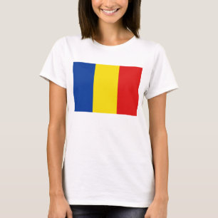 Roumanie Drapeau x Carte T-shirt