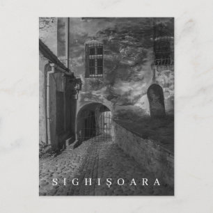 Roumanie Sighisoara vue nuit carte postale