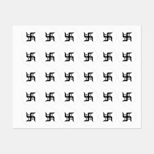 Round Swasthik  Stickers 