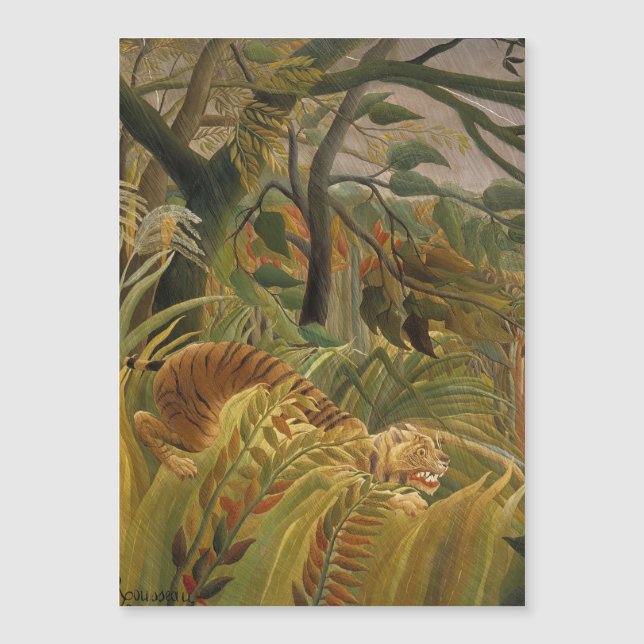 Rousseau Jungle Tropical Tiger Art (Devant)