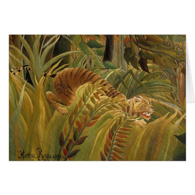 Rousseau Jungle Tropical Tiger Art (Devant horizontal)