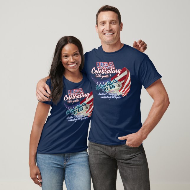 route66 États-Unis250 t-shirt (Unisexe)