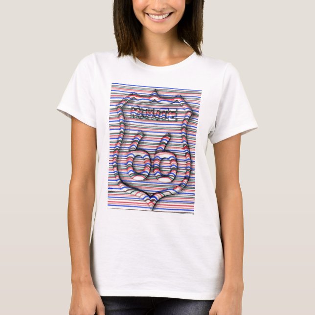 route 66 3d line t-shirt (Devant)
