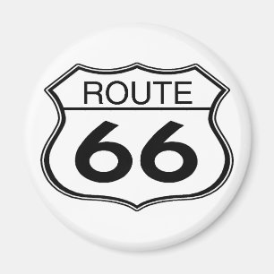 Route 66 - Aimant rond