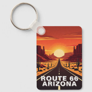 Route 66 Arizona Porte-clés Voyage Vintage
