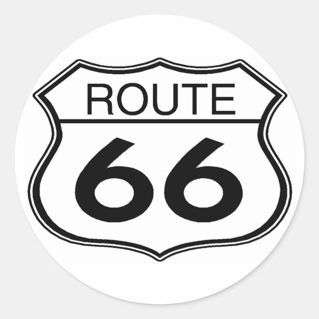 Route 66 - Autocollant (Devant)