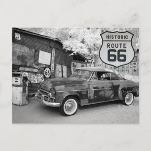 Route 66 Carte postale de voyage 