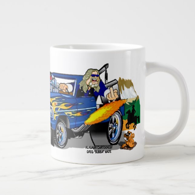 Route 66 Cartoon Giant Coffee Mug (Droite)