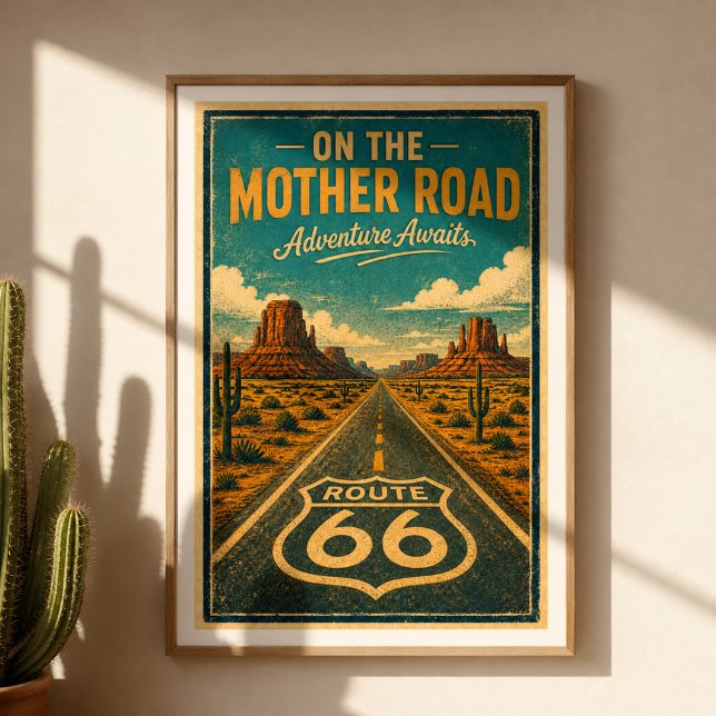 Route 66 Mother Road Aventure décoration murale (Créateur téléchargé)