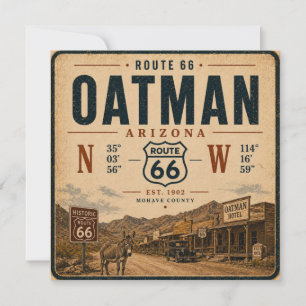 Route 66 Oatman Arizona Altitude Coordonnées