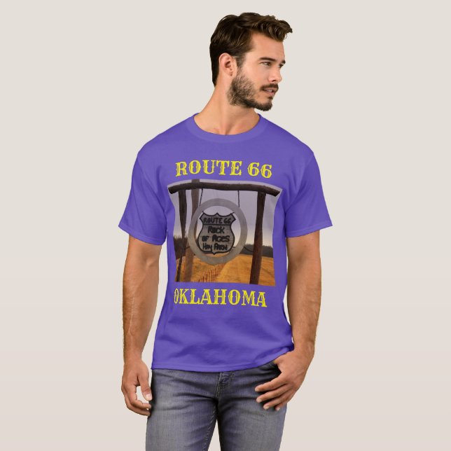 Route 66 Oklahoma T-Shirt (Devant entier)