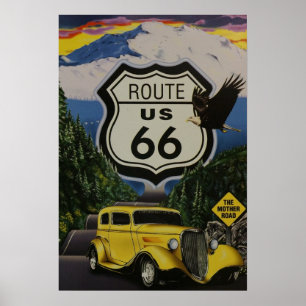Route 66 Poster vintage