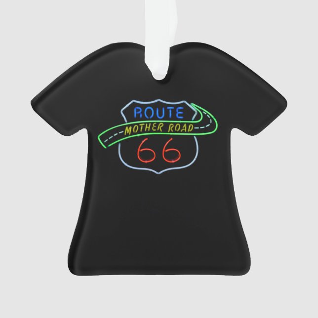 Route 66, Route Mère, Panneau néon (devant)
