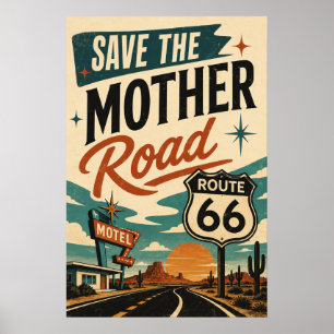 route 66 Sauvegarder Mother Road Décoration Autoro