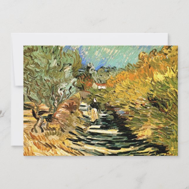 Route à Saint-Rémy, figure féminine de Vincent van (Devant)
