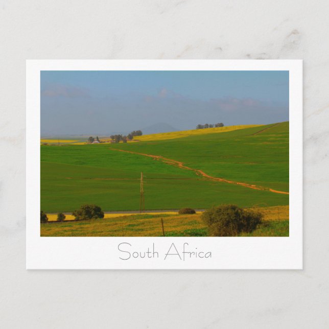 Route Afrique du Sud Paysage rural Carte postale (Devant)