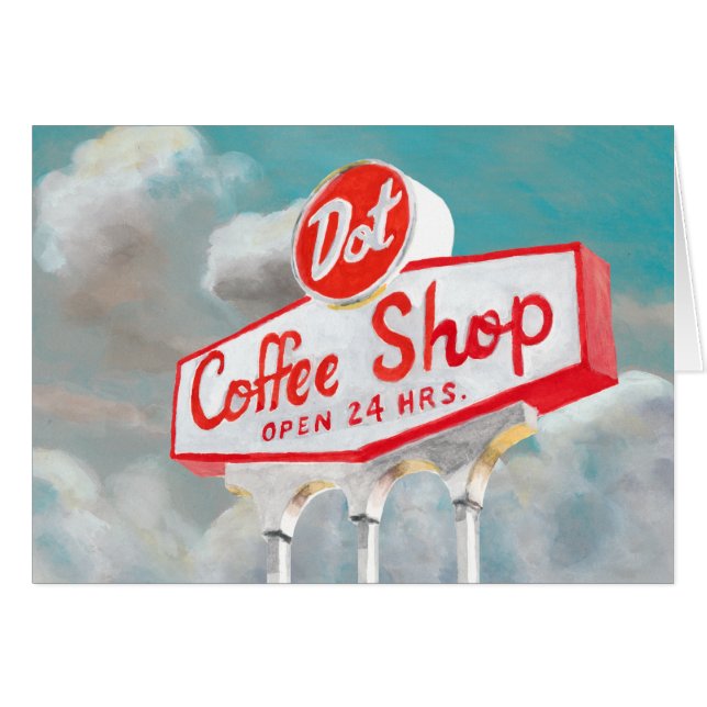 Route américaine | Coffee Shop Sign (Devant horizontal)