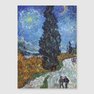 Route avec cyprès de Van Gogh Impressionnisme