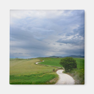 Route courbée vers un aimant de destination