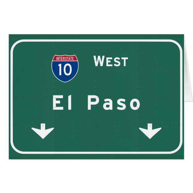 Route d'autoroute d'autoroute nationale de tx d'El (Devant horizontal)