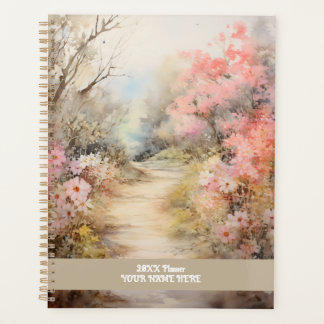 Route de fleurs rose
