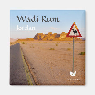 Route de Wadi Rum, Jordanie - aimant de Velvet Esc