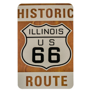 Route historique 66 en Illinois Magnet