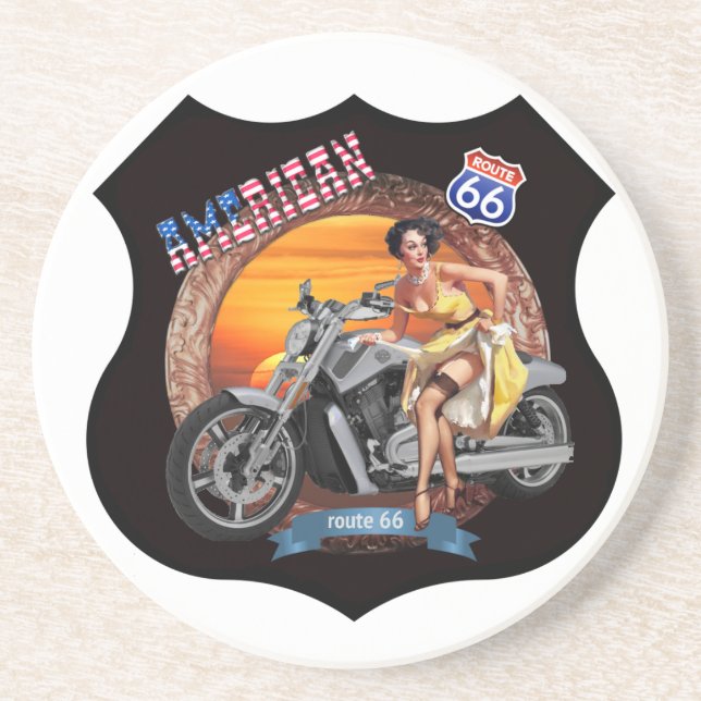 Route moderne 66 Dessous de verre (Devant)