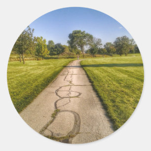 Route vers le parc autocollants