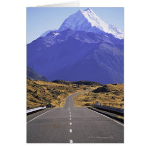 Route vers le parc national Mount Cook, Nouvelle-Z