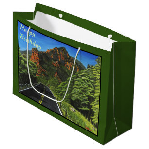 Route vers Slide Rock, Sedona Grand sac cadeau