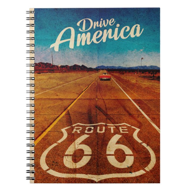 Route vintage 66 Carnet photo (Devant)