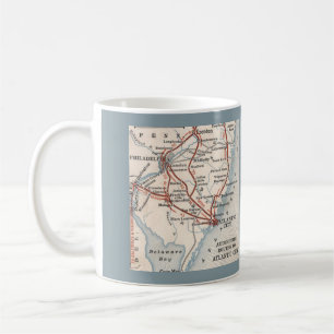 Routes vers Atlantic City New Jersey Mug