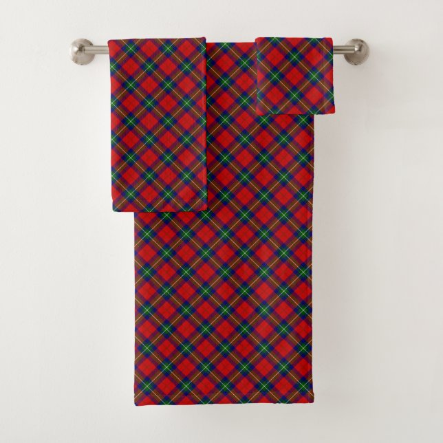 Routhven tartan rouge vert bleu plaid (En situation)