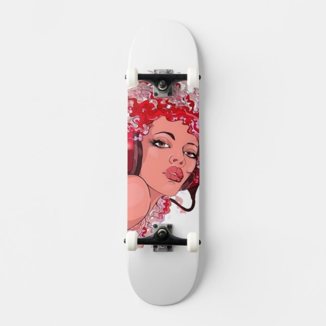 Roux aux écouteurs skateboard (Recto)