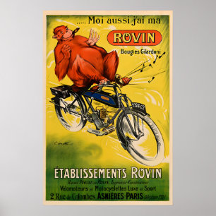 Rovin - Affiches de moto vintage imprimées