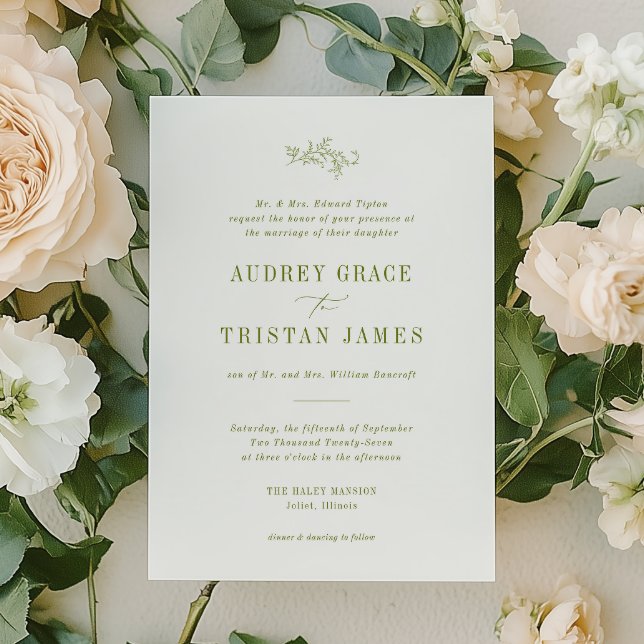 ROWAN | Botanical Wedding Invitation (Créateur téléchargé)