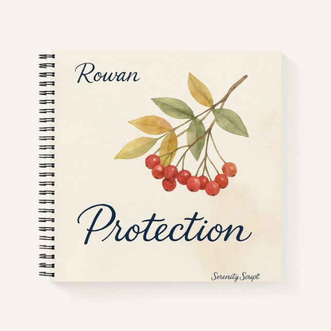 Rowan — Cahier à spirale de protection (Devant)