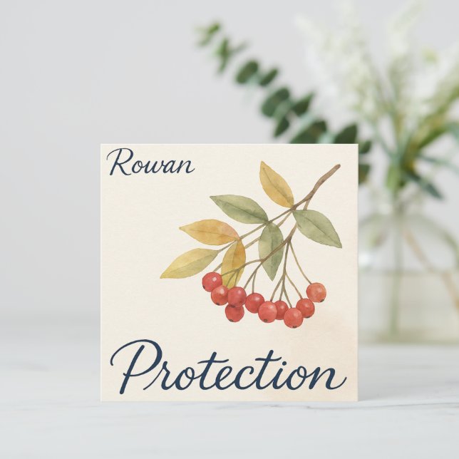 Rowan Protection Card (Debout devant)