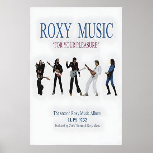 Roxy Music Pour votre plaisir Affiche de promo amé