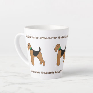 Roy Mocchi Bruno♥Latte Mug Airedale Terrier coffee