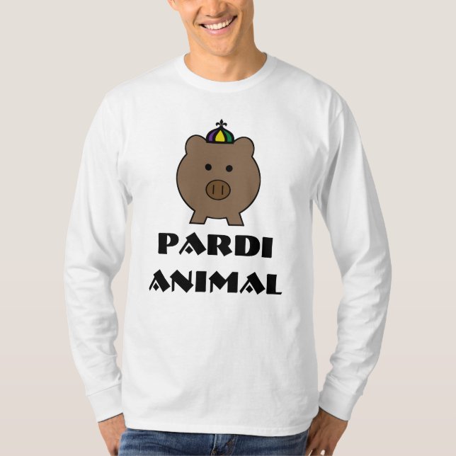 Roy Pig ~ Roi de Mardi Gras T-Shirt (Devant)