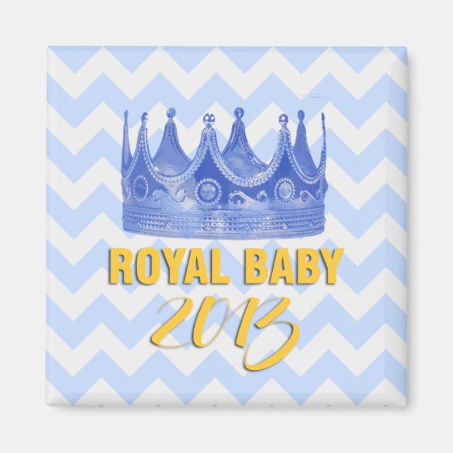 Royal Baby 2013 couronne chevron aimant (Devant)