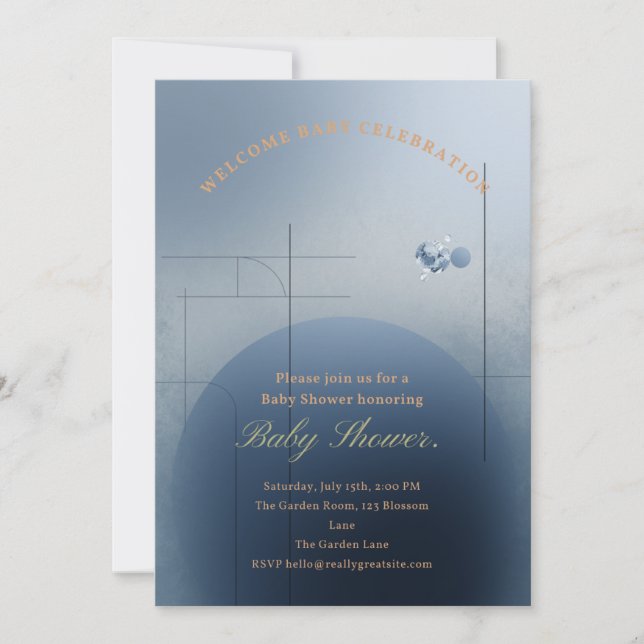 Royal Baby Shower Invitation – Little Prince  (Devant)