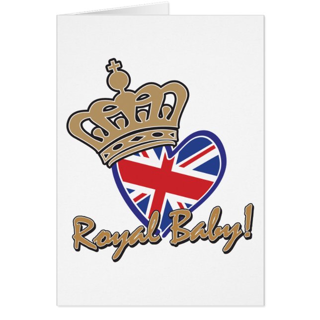 Royal Baby UK Heart Flag (Devant)