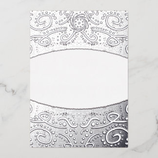 Royal Batik Floral Faire-part de mariage Dusty Gre